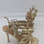 Express Womens Gold Open Toe High Heels Size 8