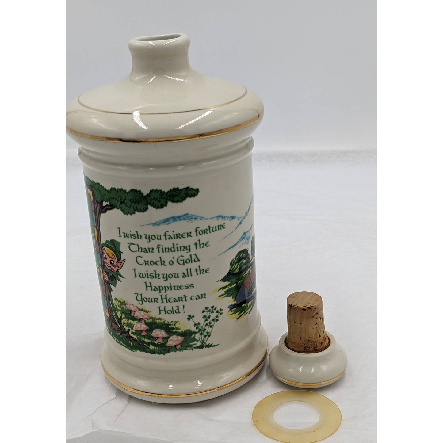 Old Fitzgerald Distillery An Irish Wish Collector Gallery Genuine Porcelain 1975