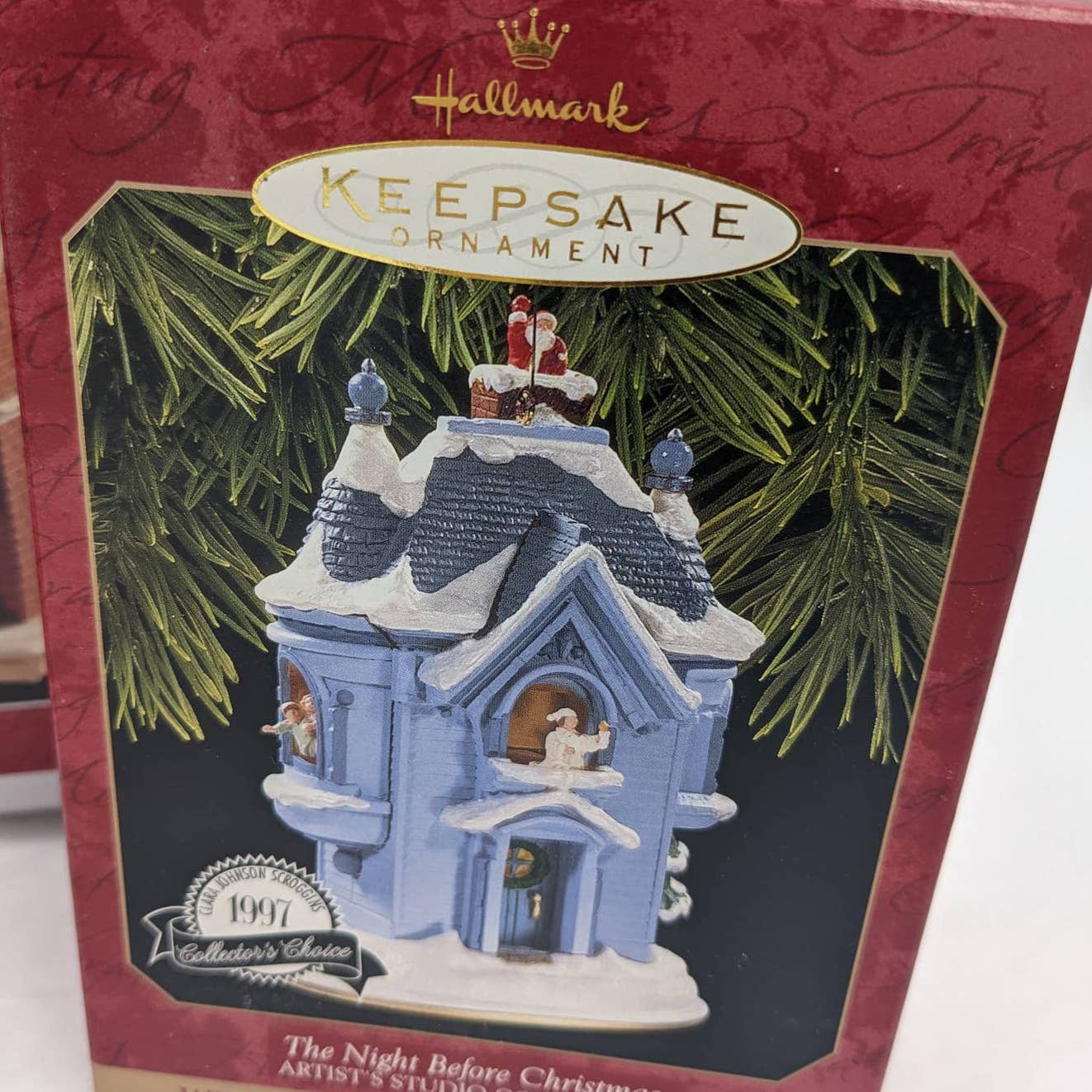 Hallmark Ornaments Vintage Lot Keepsake Victorian Night Before Christmas W/Box