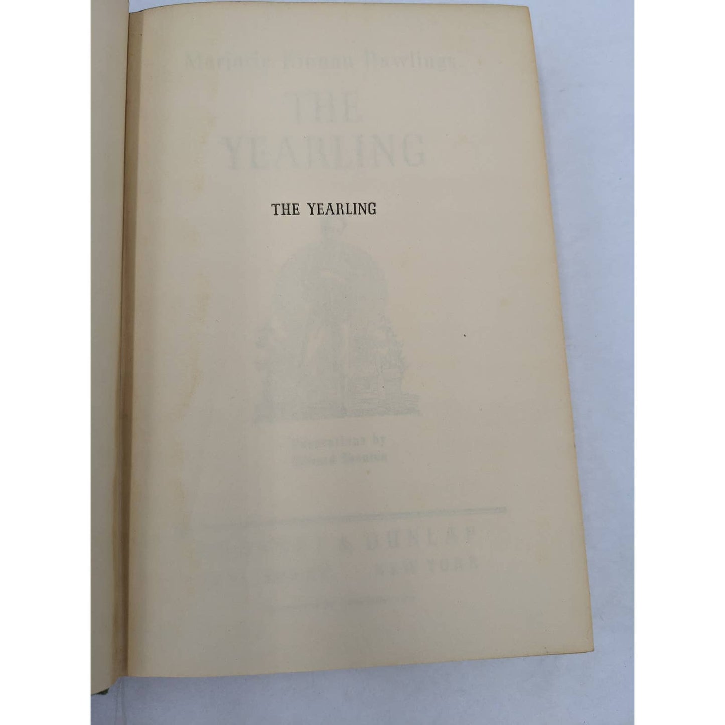 The Yearling By Marjorie Kinnan Rawlings Antiquarian Vintage Early Printing 1938