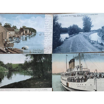 C1908 Antique Postcard Big Sioux River SD Princess Victoria Bitter Root River MT