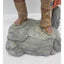 Vintage Teissedre Native American Figurine Holding Shield Made in USA 17" Tall