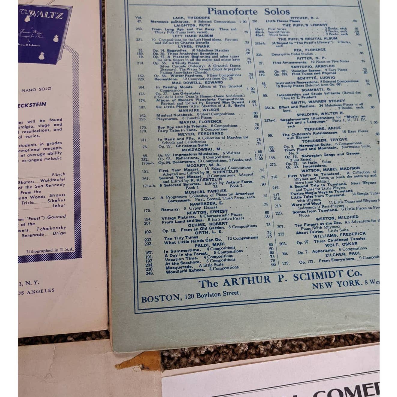 Vintage 1905-1930s Lot 6 Sheet Music Beautiful Blue Danube, Boy Roy, Piano