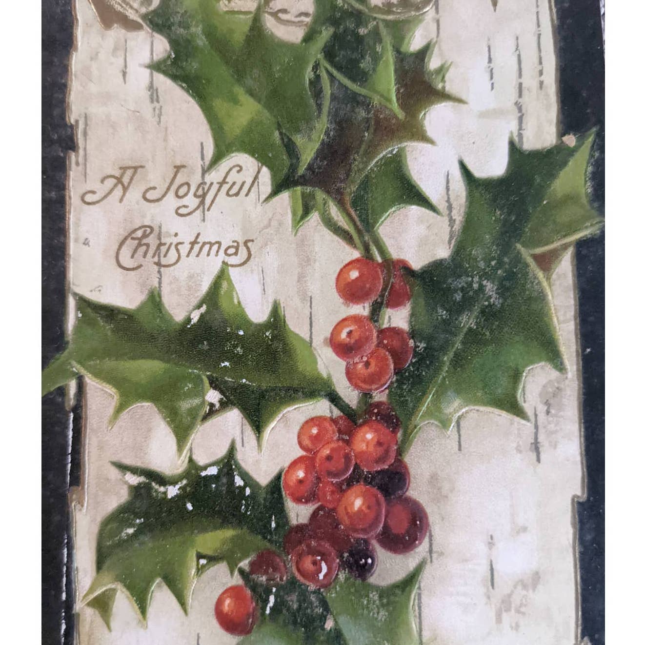 C1900-1915 Christmas Antique Postcard Set Of 7 Merry Christmas Wishes