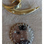 Vintage Trifari Set of 2 Gold Tone Crown And Silver Tone Snowflake Pin Brooch