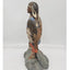 Vintage Teissedre Native American Figurine Holding Shield Made in USA 17" Tall