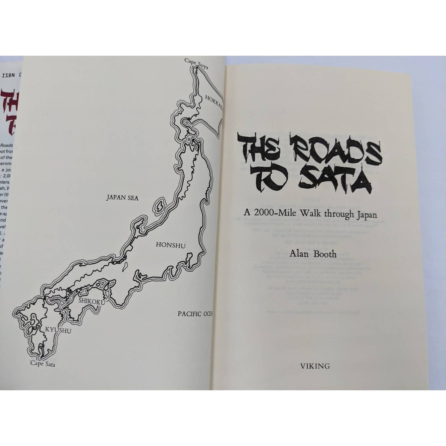 Roads To Sata A 2000-Mile Walk Through Japan By Alan Booth Travel Vintage 1985