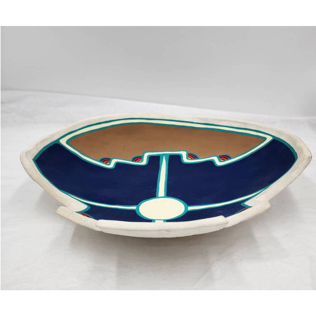 Laura Fragua Jemez Pueblo NM 1991 Native American Southwest Style Pottery Bowl