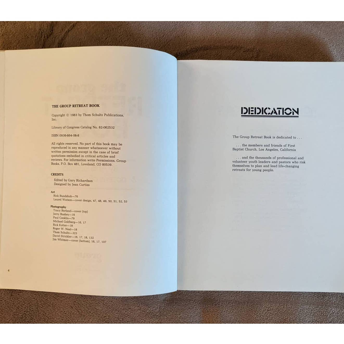 The Group Retreat Book:34 Retreat Designs for Youth Groups Planning Goals Budget