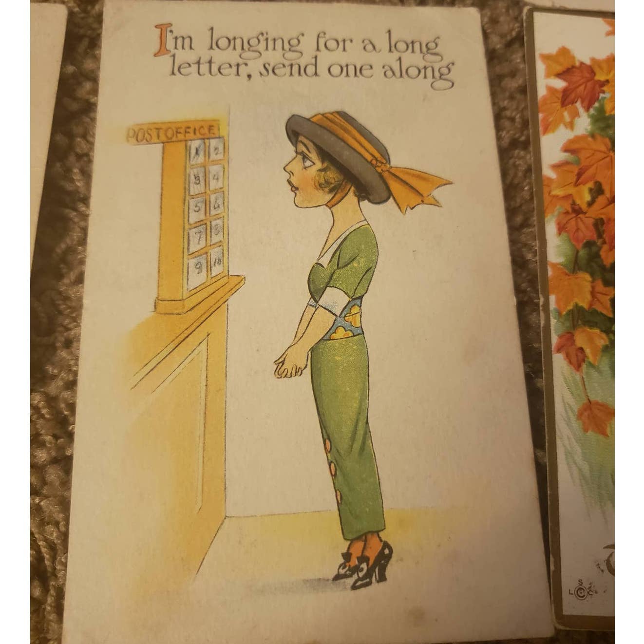 C1900-1915 Antique Postcard Lot Set Of 7 Graphics 1900s Womens Fashion