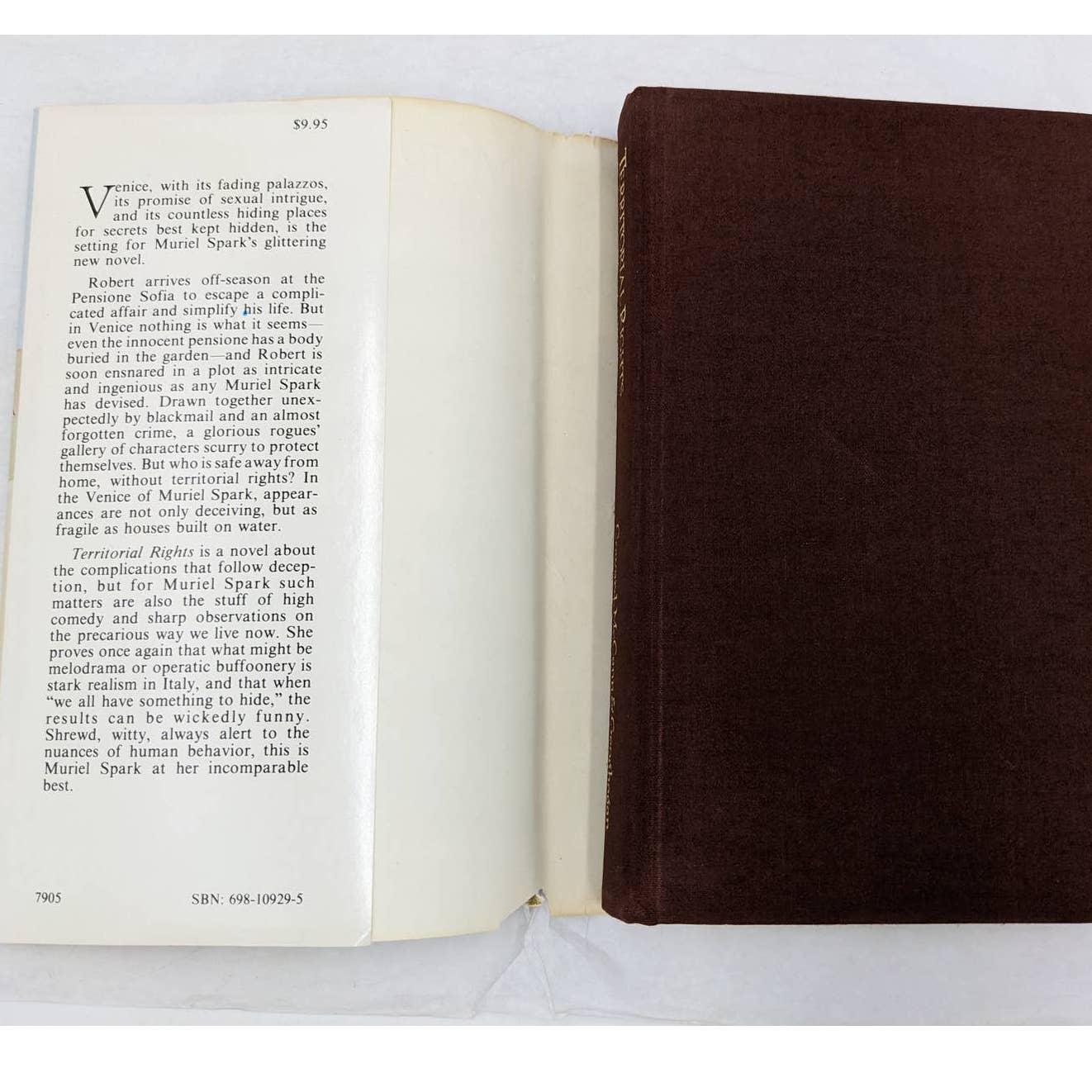Territorial Rights By Muriel Spark Vintage Novel First American Edition 1979