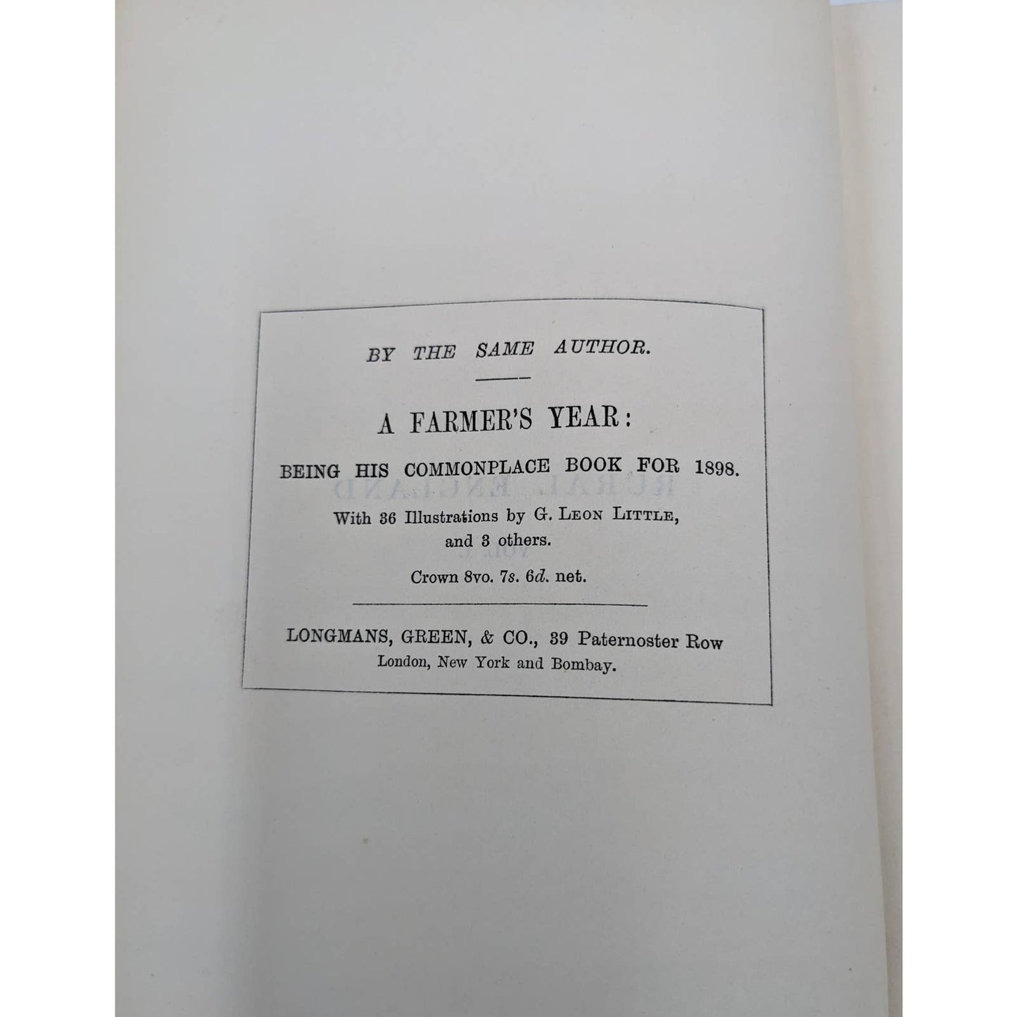 Rural England Volume 1 By H. Rider Haggard Antiquarian Agricultural 1902