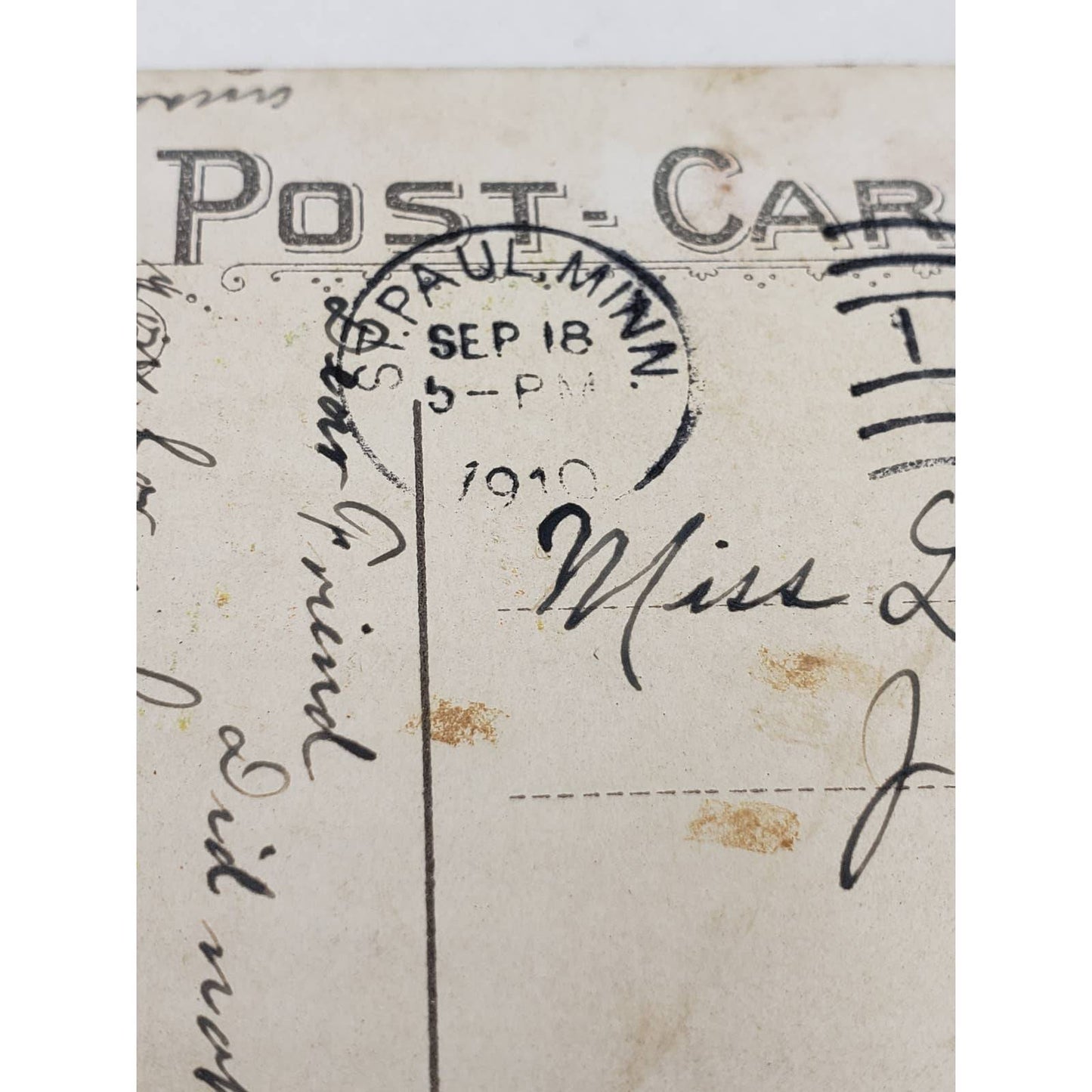 c1910 A Quiet Chat Theochrom Series Are You Angry With Me Antique Postcard