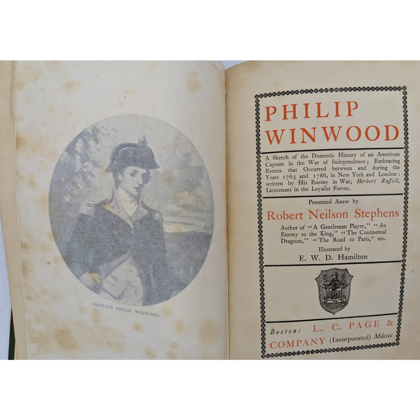 Philip Winwood By Robert Neilson Stephens Antique Antiquarian Novel 1900