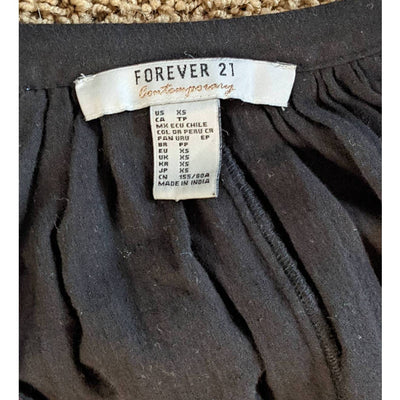 FOREVER 21 Contemporary Long Sleeve Womens Shirt Dress Size XS