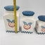 Canister w/Lids Set of 3 Marketplace Apples and Gingham Portugal 9" Tallest