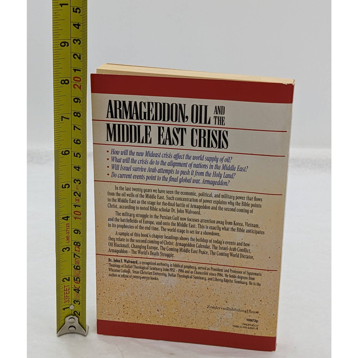Armageddon, Oil, Middle East Crisis By John F. Walvoord Bible Prophecy Paperback