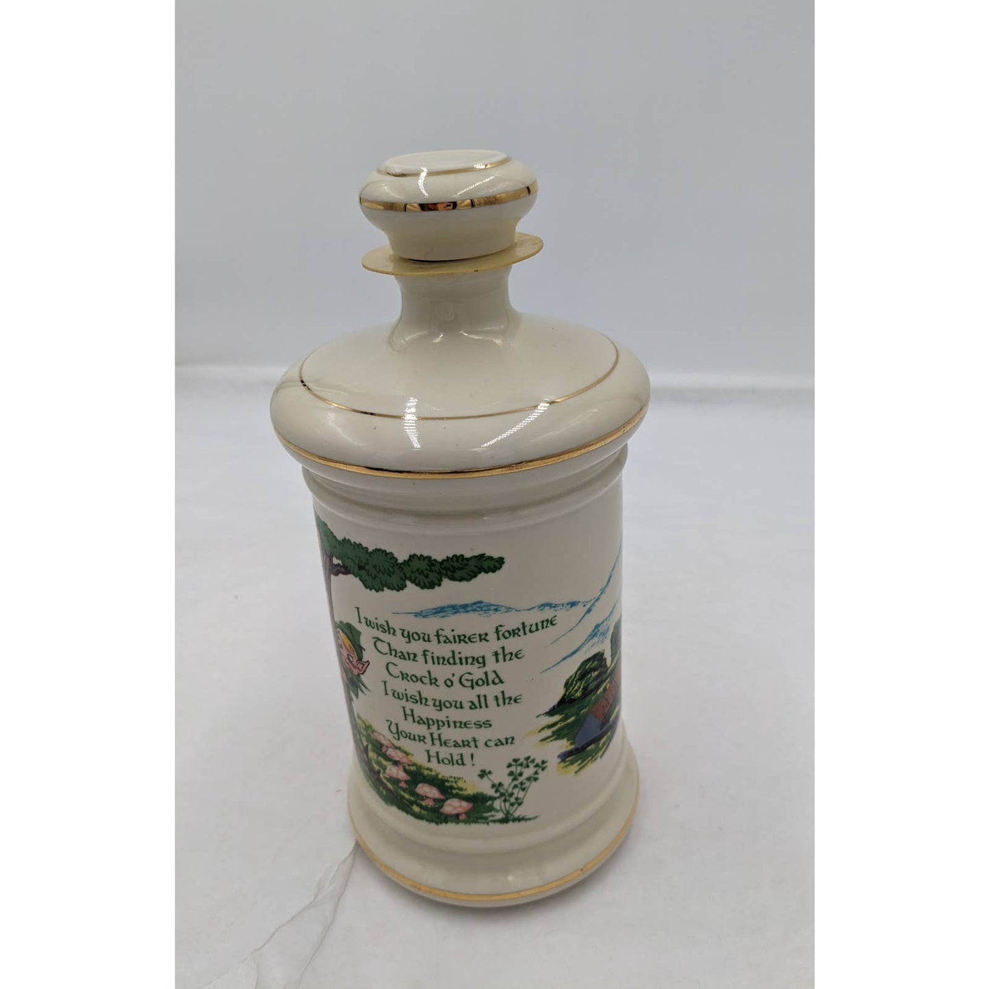 Old Fitzgerald Distillery An Irish Wish Collector Gallery Genuine Porcelain 1975
