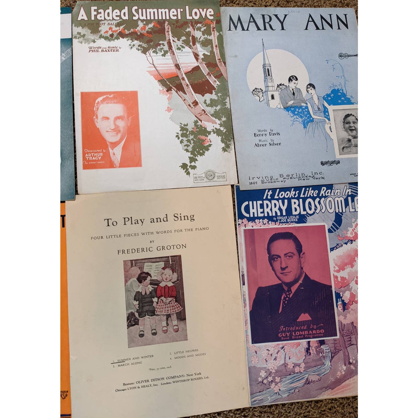 Vintage Sheet Music Lot 15+ 1920s-1960s Man of La Mancha, Art Graphics