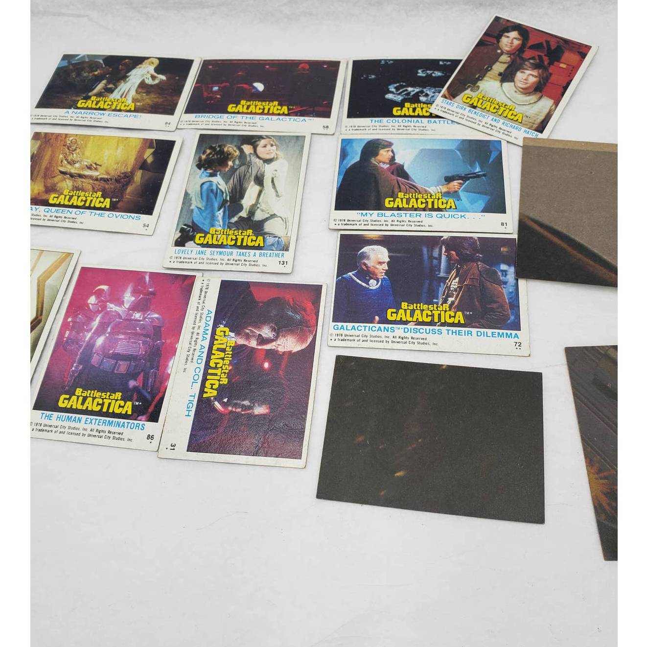 1978 Topps Battlestar Galactica Trading Cards Lot of 14 Vintage