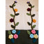 Vintage 3D Flower Fringe Hem Sweater - Fully Fashioned Tarrri - Size Medium