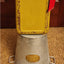 Large Metal Art Sculpture Whimsical Fisherman Ice Fishing Tackle Box W/Rod 32"