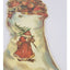 Vintage 1985 Merrimack Santa Sm Christmas Stocking Die Cut Hanging Card Ornament