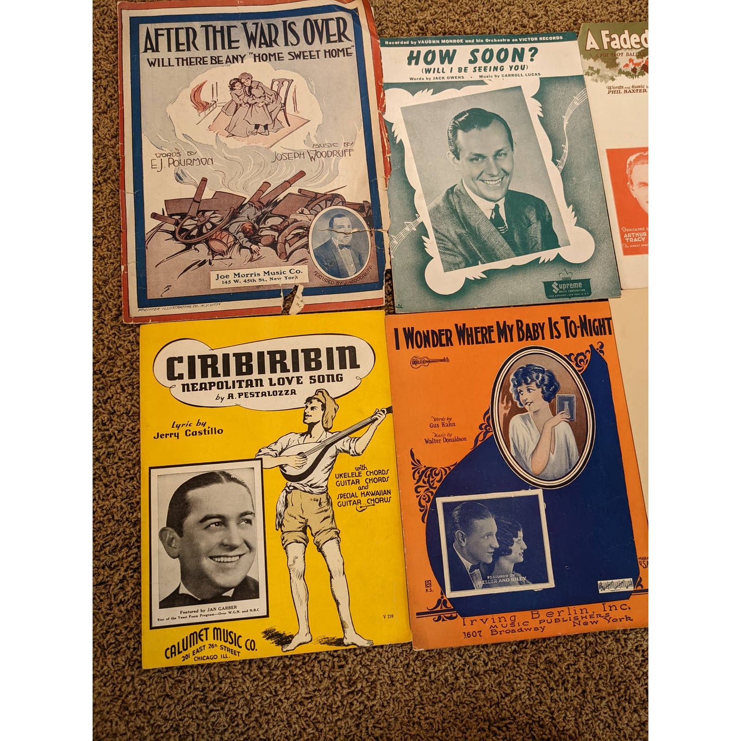 Vintage Sheet Music Lot 15+ 1920s-1960s Man of La Mancha, Art Graphics