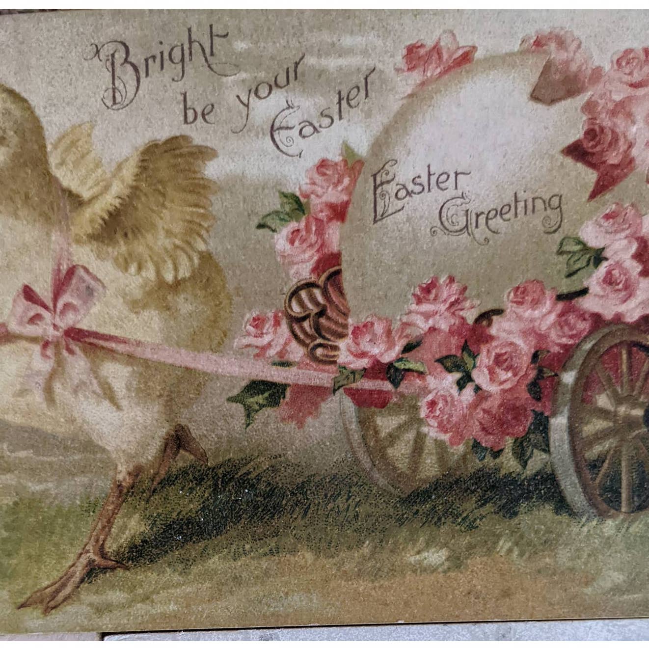 C1900s Easter Antique Postcard Set Of 5 Easter Greetings