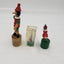 VTG Pinocchio Lot of 3 W/2 Wooden Pinocchio Collapsible Push Thumb and Ornament