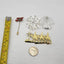 Merry Christmas Brooch Lot of 4 Joy Stickpin, Angel, Snowflake, Three Wise Man