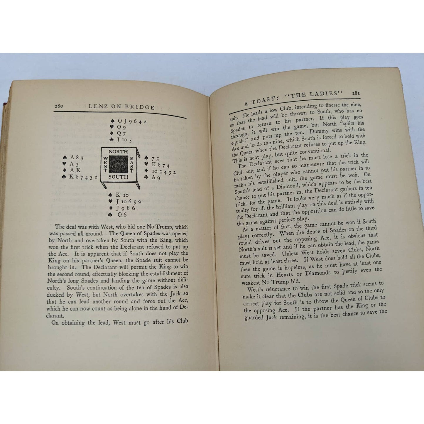 Lenz On Bridge By Sidney Lenz A Star Book Classic Bridge Manual Antiquarian 1926