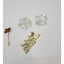 Merry Christmas Brooch Lot of 4 Joy Stickpin, Angel, Snowflake, Three Wise Man