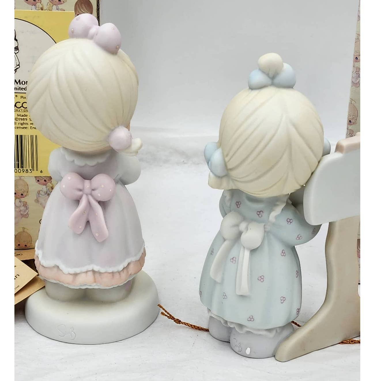 Precious Moments Fan Special 1990 Sharing The Good News Together 1991 Box & Tags