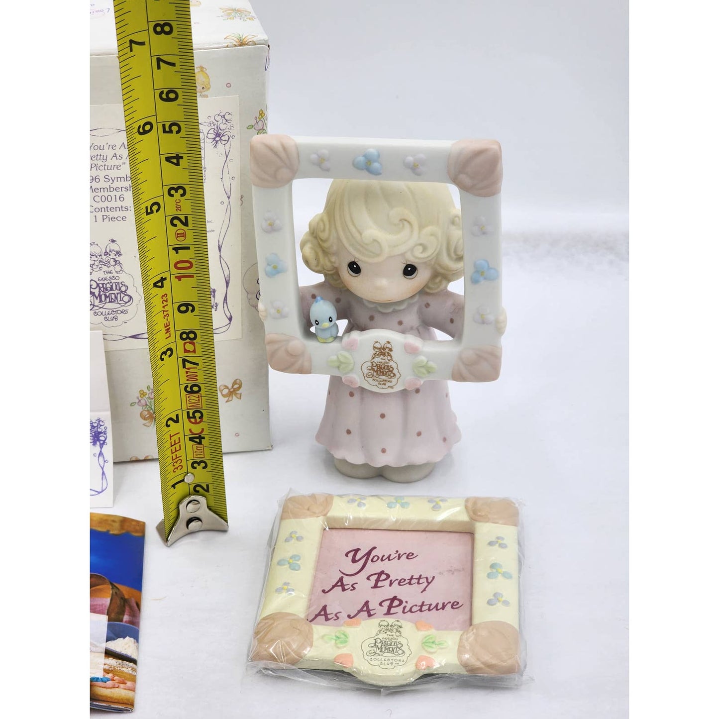 Precious Moments You're As Pretty As A Picture 1996 Membership C0016 Box Tag