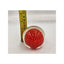 Paperweight Glass Vintage Art Glass Clear Red Bubble Design Controlled Bubble 2"