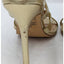 Express Womens Gold Open Toe High Heels Size 8