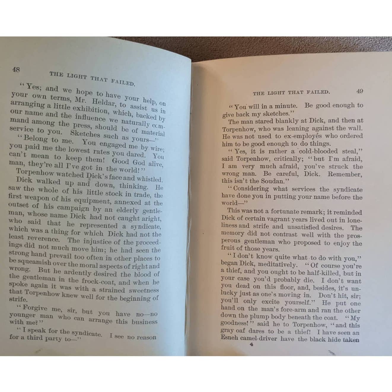 Vintage The Light That Failed Rudyard Kipling ACME Library Kipling First Novel