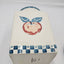 Canister w/Lids Set of 3 Marketplace Apples and Gingham Portugal 9" Tallest