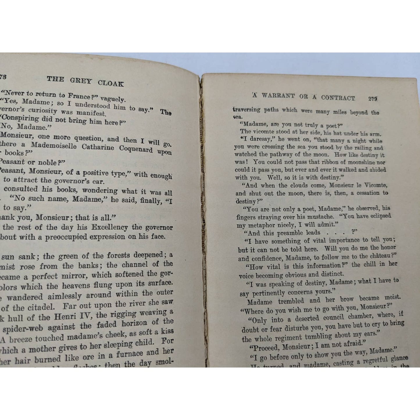 The Grey Cloak By Harold MacGrath Best Selling Author Antiquarian Novel 1903
