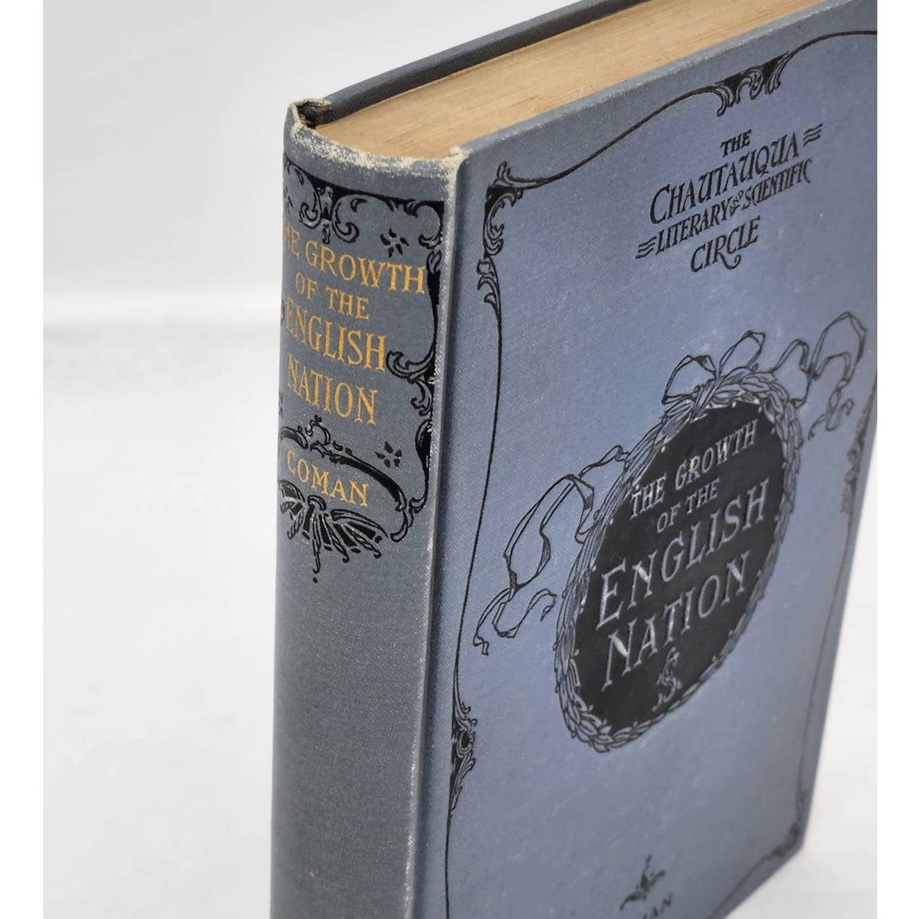 The Growth Of The English Nation By Katherine Coman, Antiquarian 1894