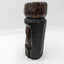 Vintage Jamaica Wooden Carved Bust Figurine Pair Female And Bearded Male 9" Tall