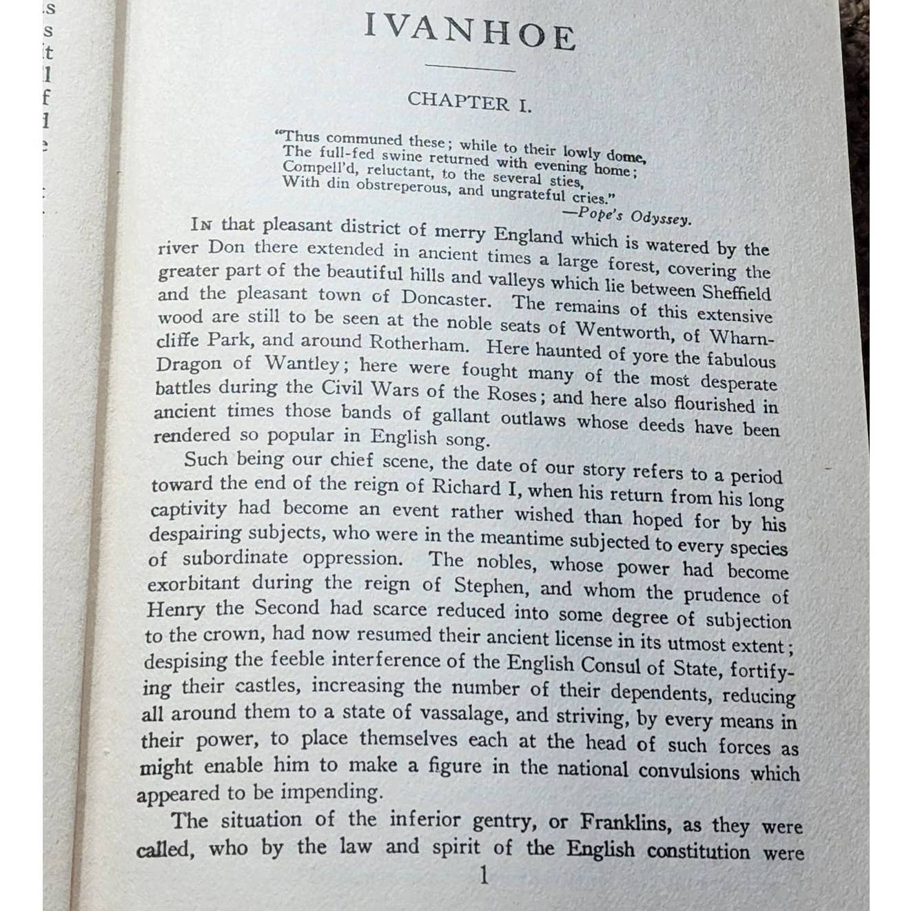 Ivanhoe: A Romance By Sir Walter Scott, Worlds Greatest Literature, Vintage Book