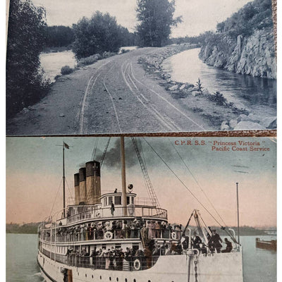 C1908 Antique Postcard Big Sioux River SD Princess Victoria Bitter Root River MT