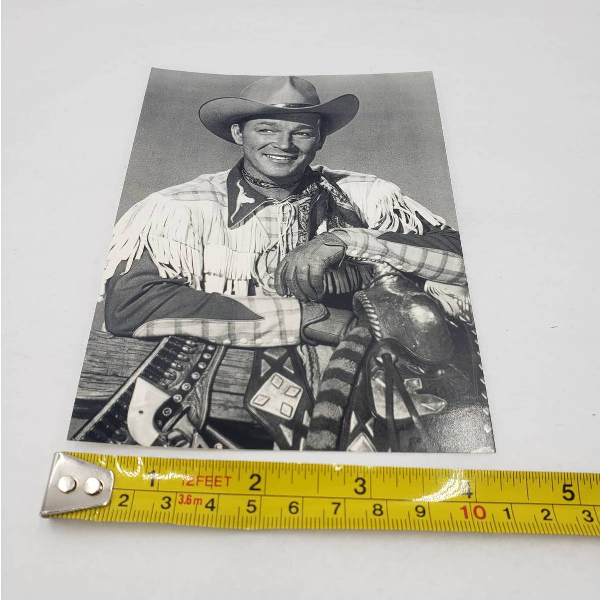 VTG Roy Rogers Dale Evans Museum Happy Trails Theater B&W Postcard Cowboy RPPC