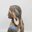 Vintage Teissedre Native American Figurine Holding Shield Made in USA 17" Tall
