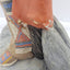 Vintage Teissedre Native American Figurine Holding Shield Made in USA 17" Tall
