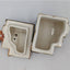Vintage CIB Ceramic House Victorian Holiday Cookie Jars Canister Israel Set of 2