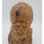 Vintage Wood Carved Trapper Man Bearded Bust Sculpture Wood Carving 13" Tall