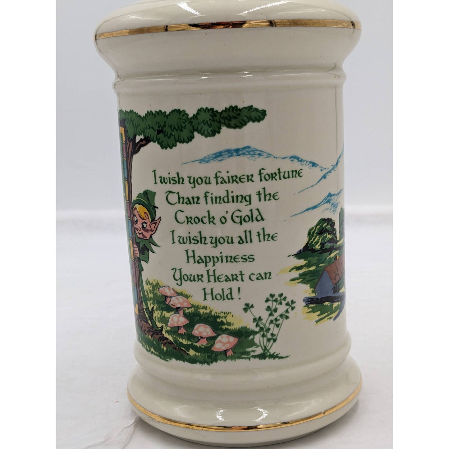 Old Fitzgerald Distillery An Irish Wish Collector Gallery Genuine Porcelain 1975